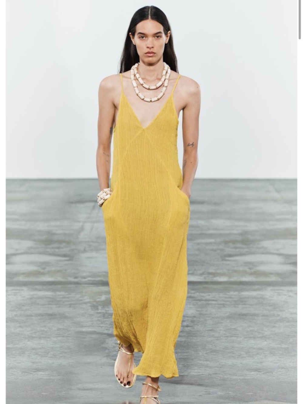 New with tags! Zara Dress with Spaghetti Straps